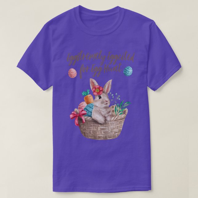 Eggstremely Eggcited for Egg Hunt Kids Womens East T-Shirt (Design Front)