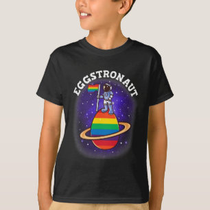 Eggstronaut, Gay Pride Astronaut Easter Egg Hunt, T-Shirt