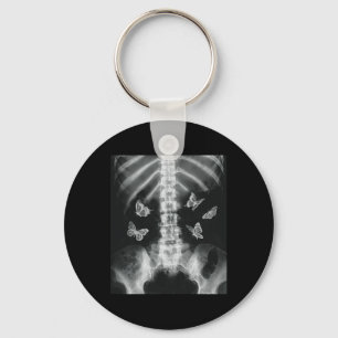 Egirl Skeleton Xray Butterfly Harajuku y2k Dark Ed Key Ring