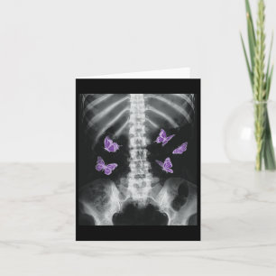 Egirl Xray Skeleton Pink Butterfly Harajuku Y2k Da Card