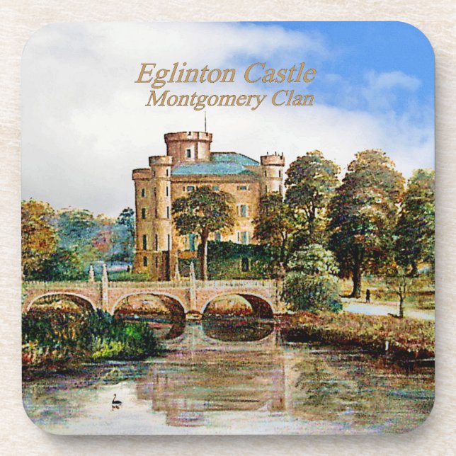Eglinton Castle – Scottish Montgomery Clan Coaster (Front)