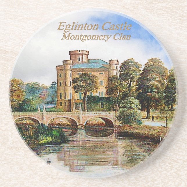 Eglinton Castle – Scottish Montgomery Clan Coaster (Front)