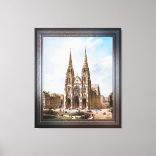 Église Sainte-Clotilde à Paris by Max Berthelin Canvas Print