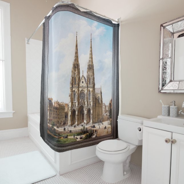 Église Sainte-Clotilde à Paris by Max Berthelin Shower Curtain (In Situ)