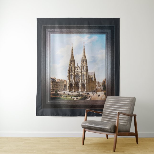 Église Sainte-Clotilde à Paris by Max Berthelin Tapestry (In Situ)