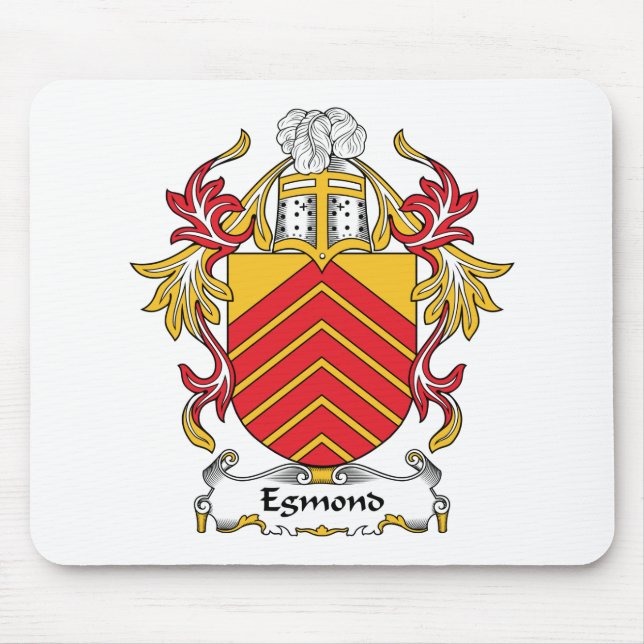 Egmond Family Crest Mouse Mat (Front)