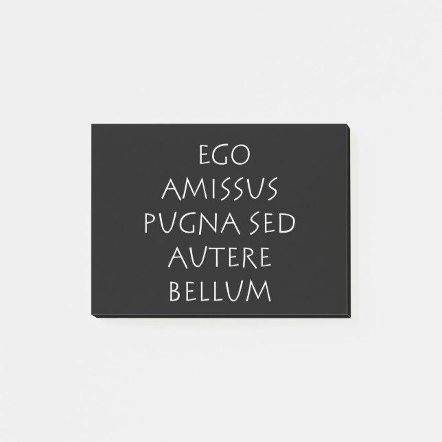 Ego amissus pugna sed autere bellum post-it notes (Front)