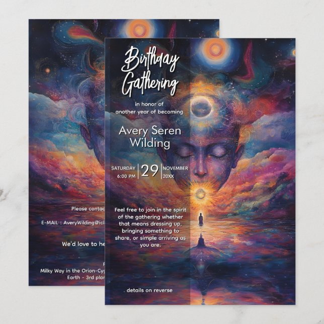 Ego Dissolving | Visionary Design Invitation (Front/Back)