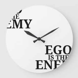 Ego Is The Enemy Minimalist Typewriter Wall Clock