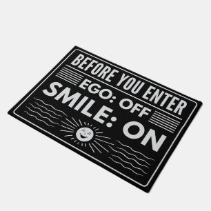 Ego stays out - design for inviting moments doormat