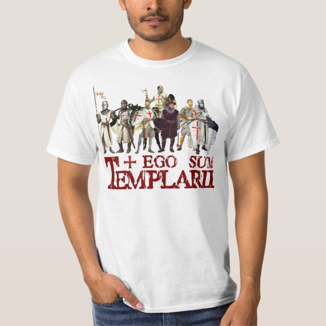 Ego Sum Templarii - shirt - red (Front)