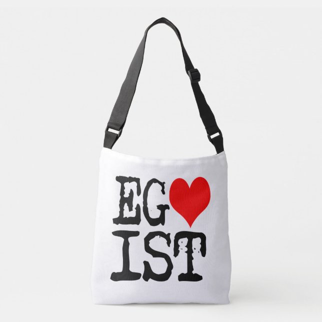 Egoist Red Heart Crossbody Bag (Front)