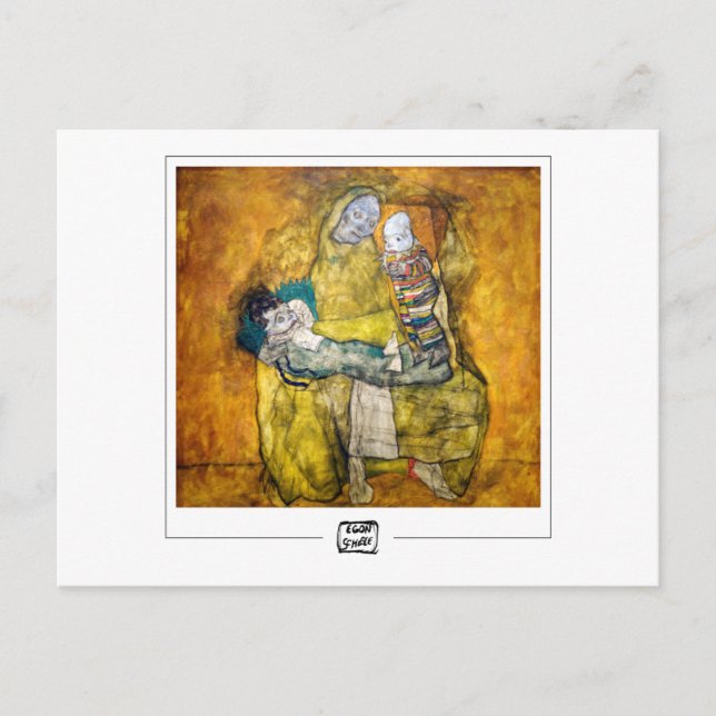 Egon Schiele #11 - Fine Art Postcard (Front)