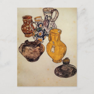 Egon Schiele- Ceramics Postcard