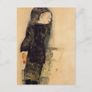 Egon Schiele- Child in Black Postcard