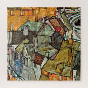 Egon Schiele - Crescent of Houses II Jigsaw Puzzle