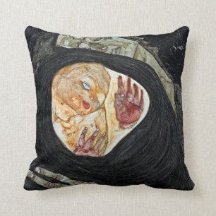 Egon Schiele Dead Mother I Cushion