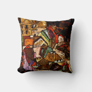 Egon Schiele - Edge of Town Cushion