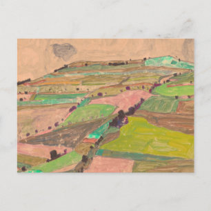 Egon Schiele - Field Landscape Postcard