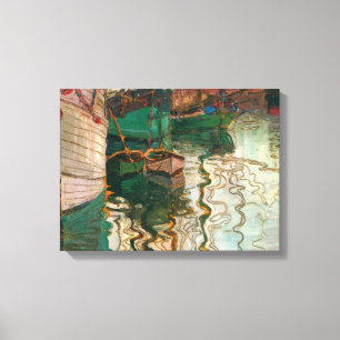 Egon Schiele - Harbour Of Trieste Canvas Print
