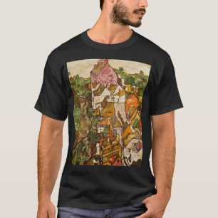 Egon Schiele Landscape At Krumau T-Shirt