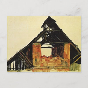 Egon Schiele- Old Brick House in Carinthia Postcard
