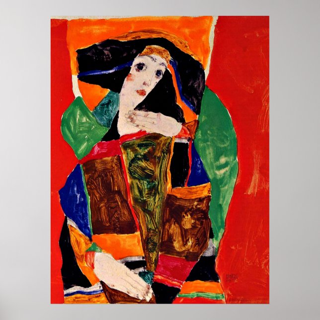 Egon Schiele - Portrait of a Woman Poster (Front)