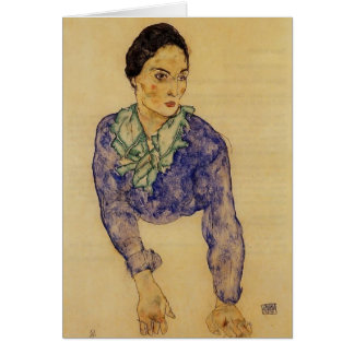 Egon Schiele- Portrait of a Woman with Scarf