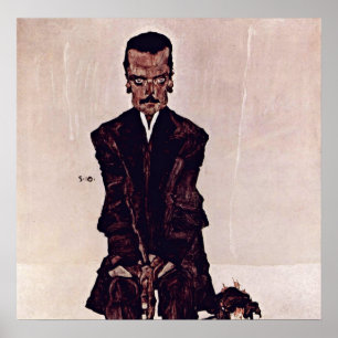 Egon Schiele - Portrait of Eduard Kosmack Poster