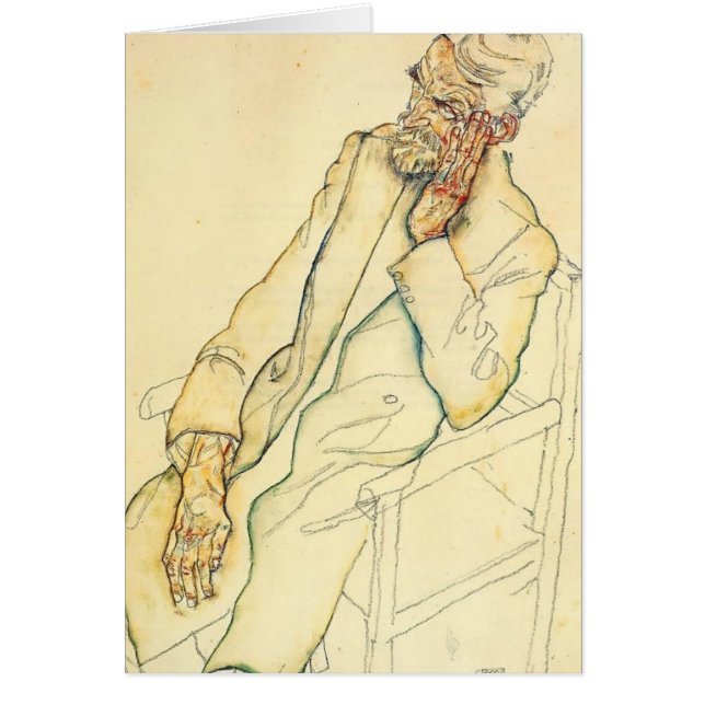 Egon Schiele- Portrait of Johann Harms (Front)