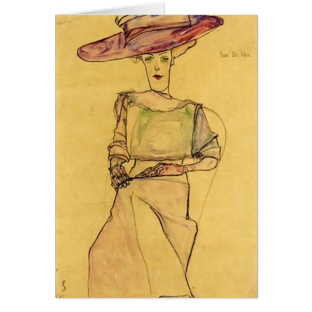 Egon Schiele- Portrait of Madame Dr. Horak (Front)