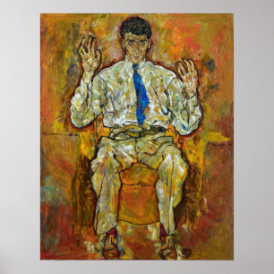 Egon Schiele Portrait of Paris von Gütersloh Poster
