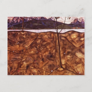 Egon Schiele- River Landscape Postcard