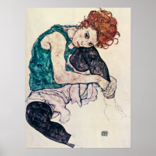 Egon Schiele Seated Woman Poster