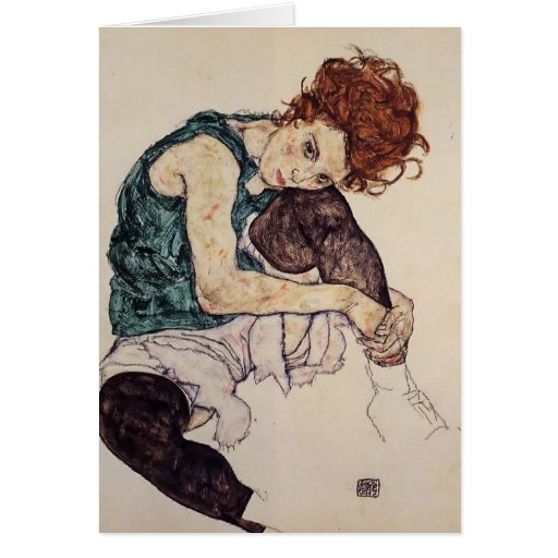 Image of Egon Schiele- Seated Woman with Bent Knee