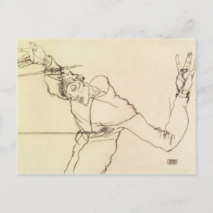 Egon Schiele- Self Portrait as St. Sebastian Postcard