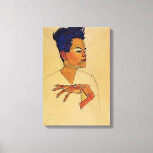 Egon Schiele Self Portrait Canvas Print