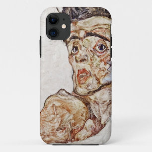 Egon Schiele - Self Portrait with Raised Shoulder iPhone 11 Case