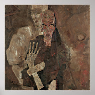 Egon Schiele Self-Seer II (Death and Man) Poster