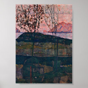 Egon Schiele - Setting Sun Poster