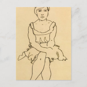 Egon Schiele- Sitting Woman Postcard