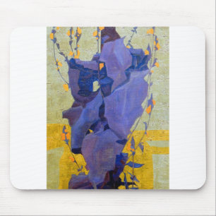 Egon Schiele Stylised Flowers Mouse Mat