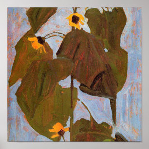 Egon Schiele - Sunflower Poster