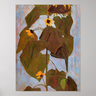 Egon Schiele - Sunflower Poster