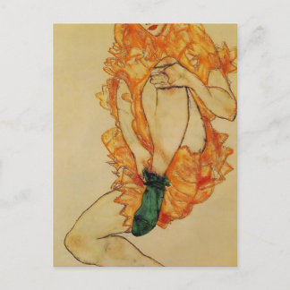 Egon Schiele- The Green Stocking Postcard