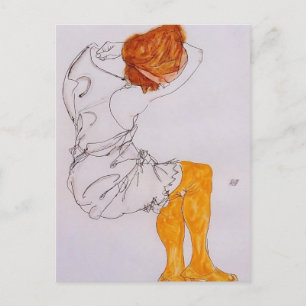 Egon Schiele- The sleeping girl Postcard
