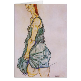 Egon Schiele- Upright Standing Woman