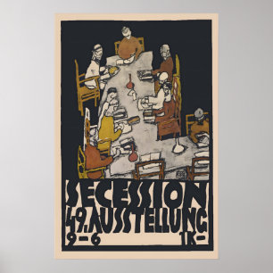 Egon Schiele Vienna Secession Exhibition Poster