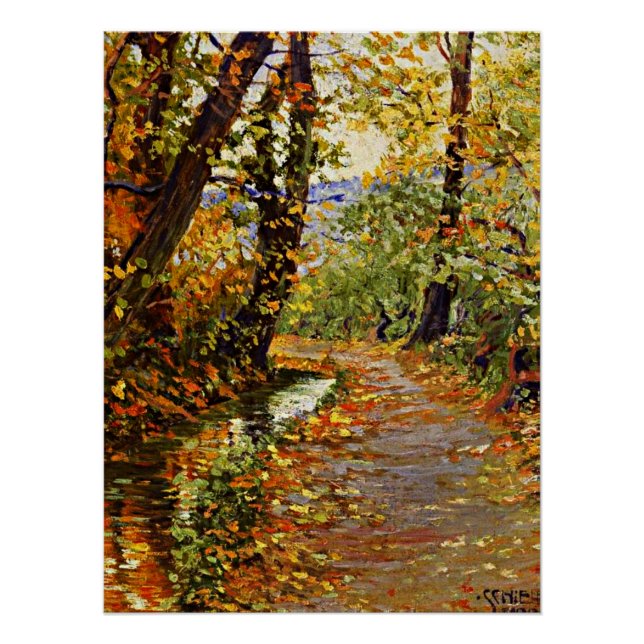 Egon Schiele - Winding Brook Poster (Front)