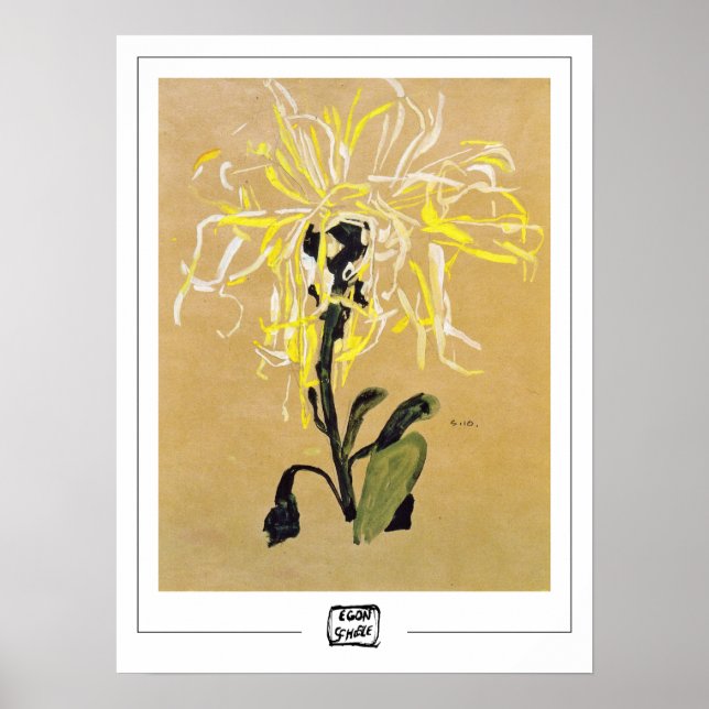 Egon Schiele Zedign Art Poster #7-2 (Front)